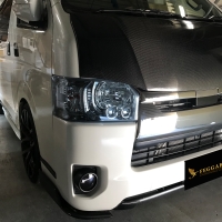 ルナインターナショナルハイエーススモークヘッドライトカバー TOYOTA | HIACE / REGIUS ACE | 200系 6型 | Headlight cover | ルナ