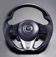 10001)マツダCX-5 KF5P KF2P ステアリング ハンドル レザー MAZDA | CX-5 | KE系 | Top grade wood & leather steering