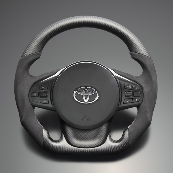 トップグレード フォージッドカーボンDステアリング(本革＋フォージッドカーボン)