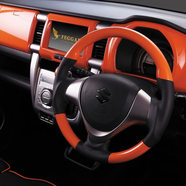 SUZUKI   EVERY WAGON   DAW   High grade wood & leather steering