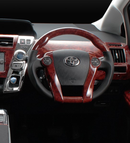 TOYOTA | PRIUS ALPHA | 40系 | High grade wood & leather steering