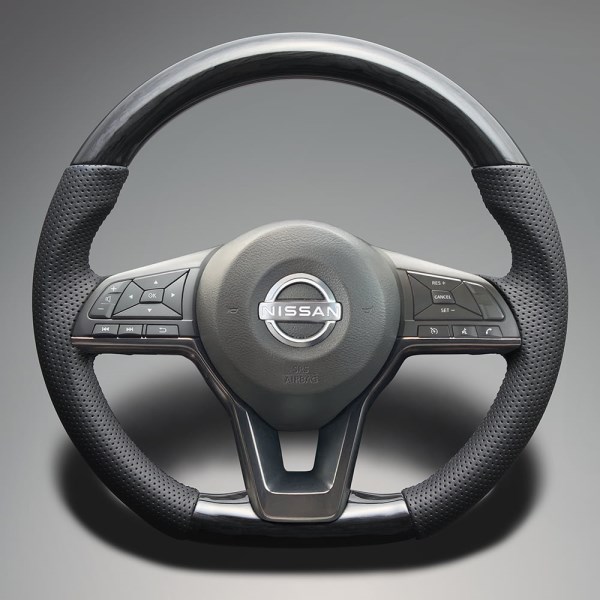 黒木目 x ダークグレーレザー x ブラックユーロステッチ